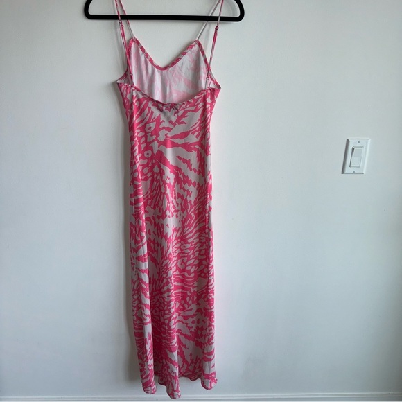 NWOT RESA Revolve Lily Pink White Animal Print Midi Dress Small - Picture 4 of 8